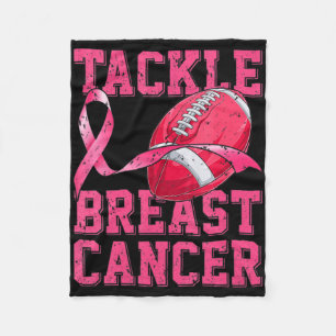 Couverture Polaire Une Femme Football S'Attaquer Cancer du Sein Sensi