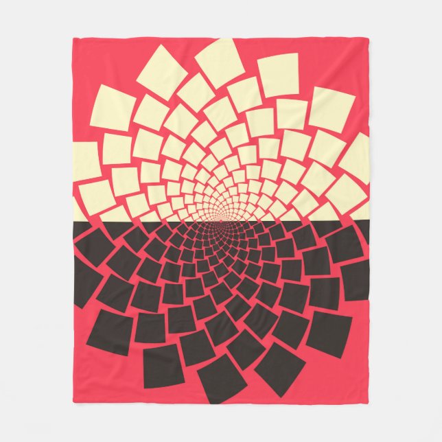 Couverture Polaire Une fleur stylisée émergeant de l'eau, ou d'une mo (Devant)