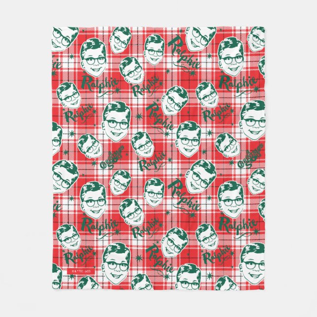 Couverture Polaire Une histoire de Noël | Motif Ralphie (Devant)