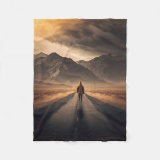 Couverture Polaire Une marche pour se souvenir Blanche en polaire