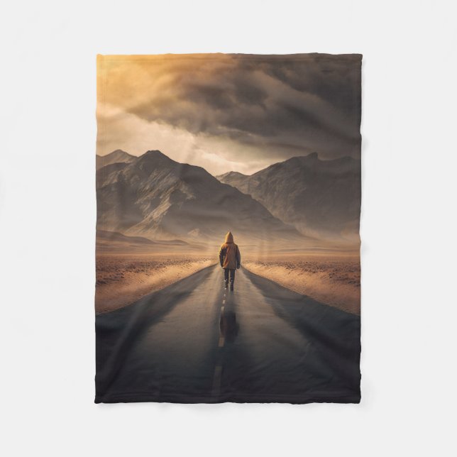 Couverture Polaire Une marche pour se souvenir Blanche en polaire (Devant)