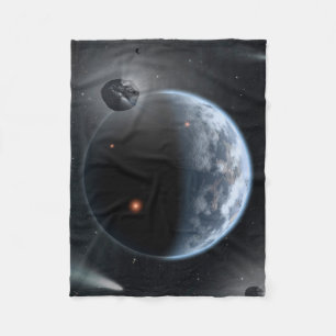 Couverture Polaire Une Planète Comme La Terre Avec Des Océans Qui Rev