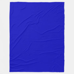 Couverture Polaire Uni bleu cobalt vierge