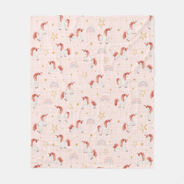 Couverture Polaire Unicorn Magic Baby Blanket (Devant)
