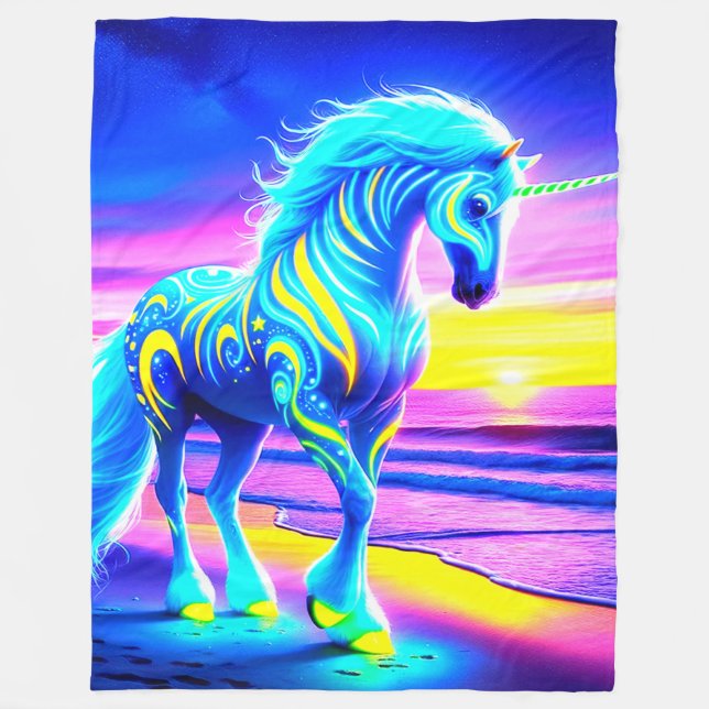 Couverture Polaire Unicorne (Devant)