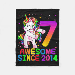 Couverture Polaire Unicorne Flossing 7 Ans Unicorne