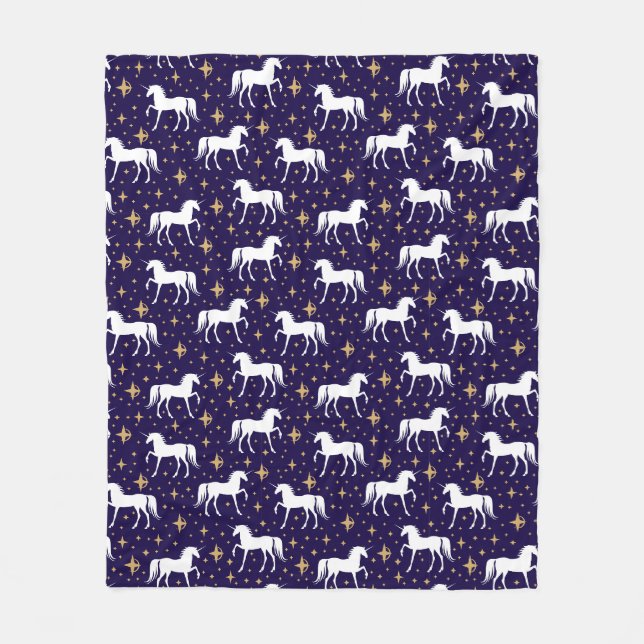 Couverture Polaire Unicorne magique (Devant)