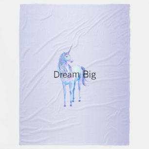 Couverture Polaire Unicorne magique violette Ombre