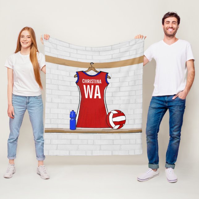 Couverture Polaire Uniforme de Netball Personnalisé (En situation)