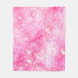 Couverture Polaire Univers de galaxie rose