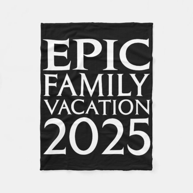 Couverture Polaire Universal Epic Universe Family Vacation 2025 Front (Devant)