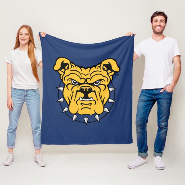 Couverture Polaire Université d'État NCA&T | Tête de Bulldog (En situation)