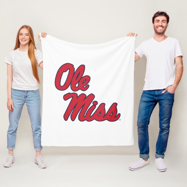 Couverture Polaire Université du Mississippi | Ole Miss Script (En situation)