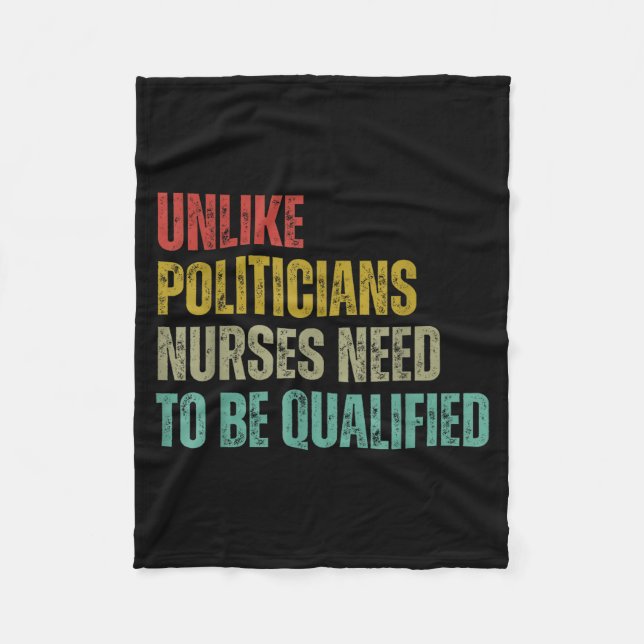 Couverture Polaire Unlike Liticians Nurses Need To Be Qualified Sarca (Devant)
