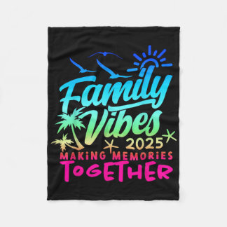 Couverture Polaire Vacances en famille 2025 Plage Correspondant Famil