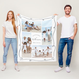 Couverture Polaire Vacances en famille 4 Collage photo Gribouillages