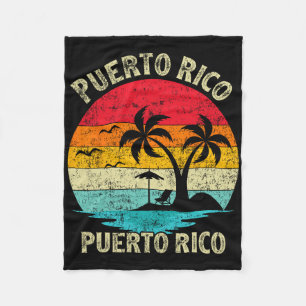 Couverture Polaire Vacances en famille Vintage Retro Porto Rico San J