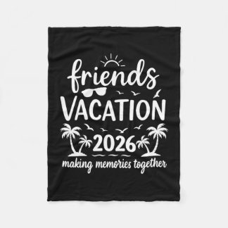 Couverture Polaire Vacances entre amis 2026 Équipe de plage tropicale