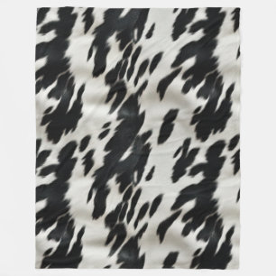 Couverture Polaire Vachette de la ferme Western