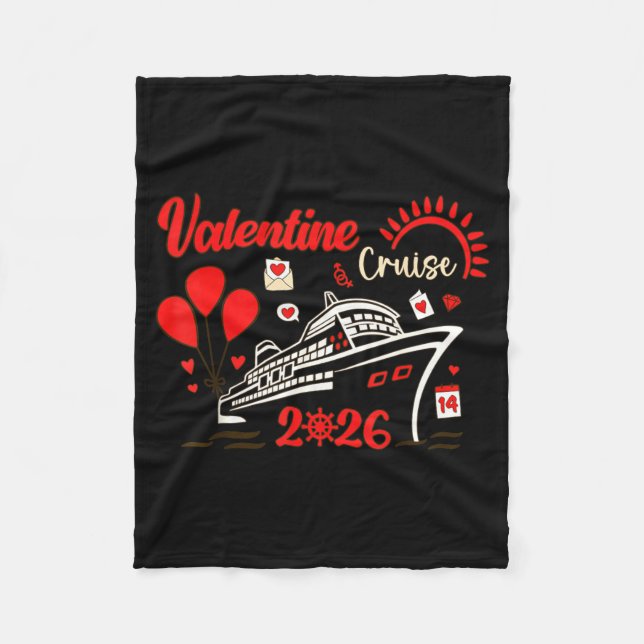 Couverture Polaire Valentine Cruise 2026 Funny For Couples Matching H (Devant)