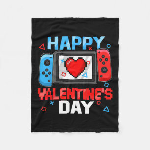 Couverture Polaire Valentines Jour Contrôleur Vidéo Jeu Coeur Garçon