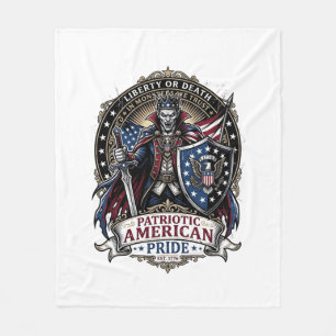 Couverture Polaire Vampire Patriotique Liberté Seigneur Horreur Monst