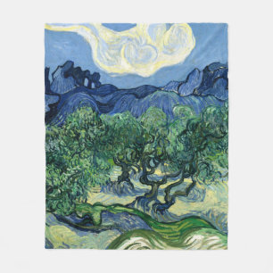 Couverture Polaire Van Gogh Les Oliviers Paysage Peinture