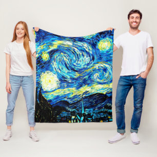 Couverture Polaire Van Gogh - Nuit étoilée