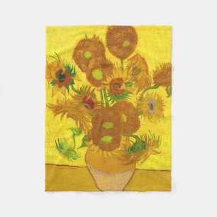 Couverture Polaire Van Gogh Quinze Tournesols Dans Un Vase Art
