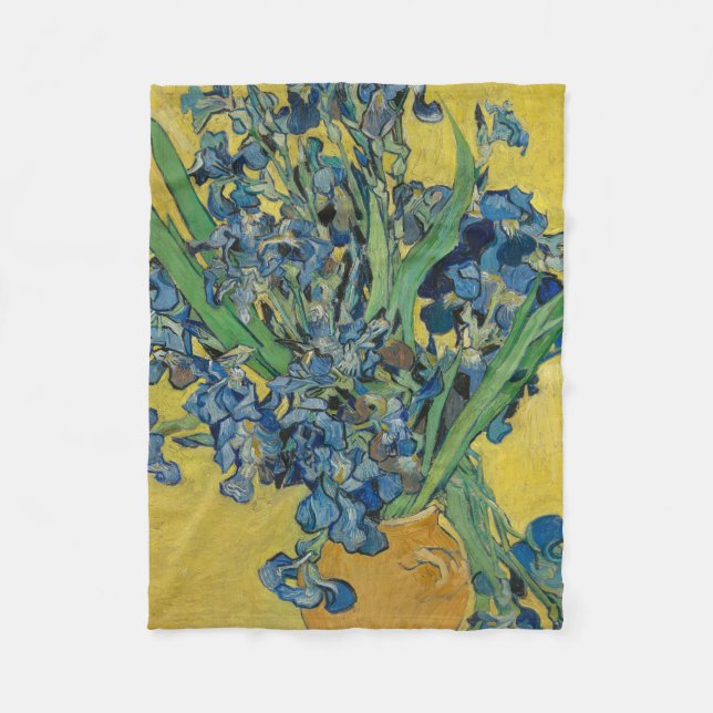 Couverture Polaire Van Gogh Vase avec l'impressionnisme classique d'I (Devant)