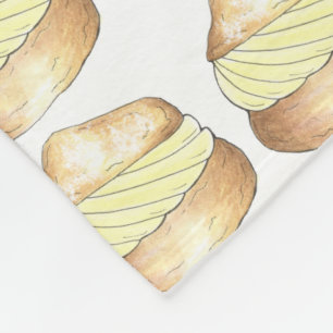 Couverture Polaire Vanilla Cream Puff Pâtisserie Française Dessert