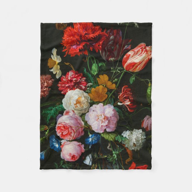 Couverture Polaire Vase de verre avec des fleurs (Devant)