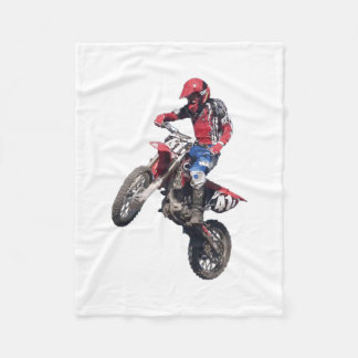 Couverture Polaire Vélo rouge de saleté