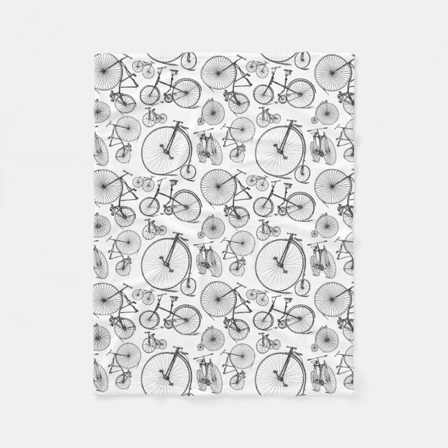 Couverture Polaire Vélos à l'ancienne Couleur ARRIÈRE - PLAN PERSONNA (Devant)