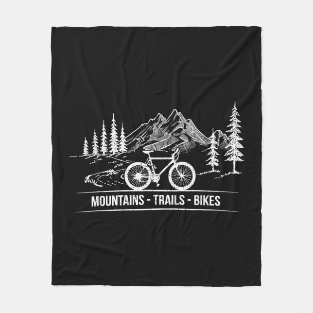 Couverture Polaire Vélos Mountain Trail - Vélo cycliste Rider (Devant)