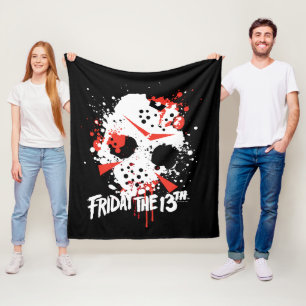 Couverture Polaire Vendredi 13 Masque de Hockey Splatter de peintur