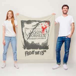 Couverture Polaire Vendredi 13 Pierre de tête de Jason Voorhees