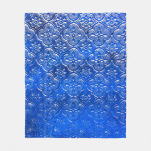 Couverture Polaire Verre bleu avec motif, verre, abstrait, 