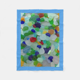 Couverture Polaire Verre de mer, couleurs plus foncées du verre de pl