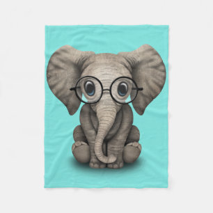 Couverture Polaire Verres de port d'éléphant ringard de bébé