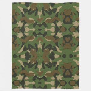 Couverture Polaire Vert camouflage