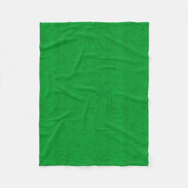 Couverture Polaire Vert d'herbe au néon de regard de velours de (Devant)