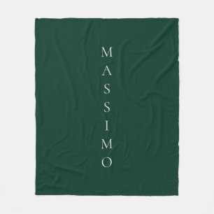 Couverture Polaire Vert foncé Plain Élégant Casual Propre Nom