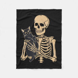 Couverture Polaire Vêtements Chat Noir Graphique Halloween Uni-s Chat