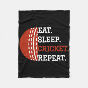 Couverture Polaire Vêtements de joueur de cricket Manger Dormir Crick