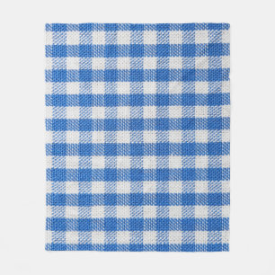 Couverture Polaire Vêtements de table recouverts de blanc bleu.
