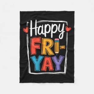 Couverture Polaire Vêtements pour femmes Happy Friday Fri-yay Enseign