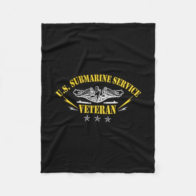 Couverture Polaire Veterans Day U.s Submarine Force Silent Service Lo (Devant)
