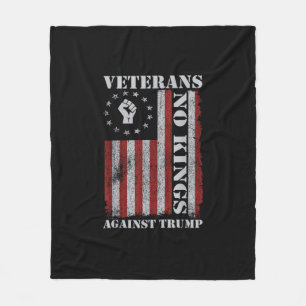 Couverture Polaire Vétérans Militaires Protestent Drapeau Patriotique