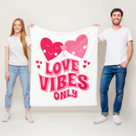 Couverture Polaire Vibes d'amour uniquement